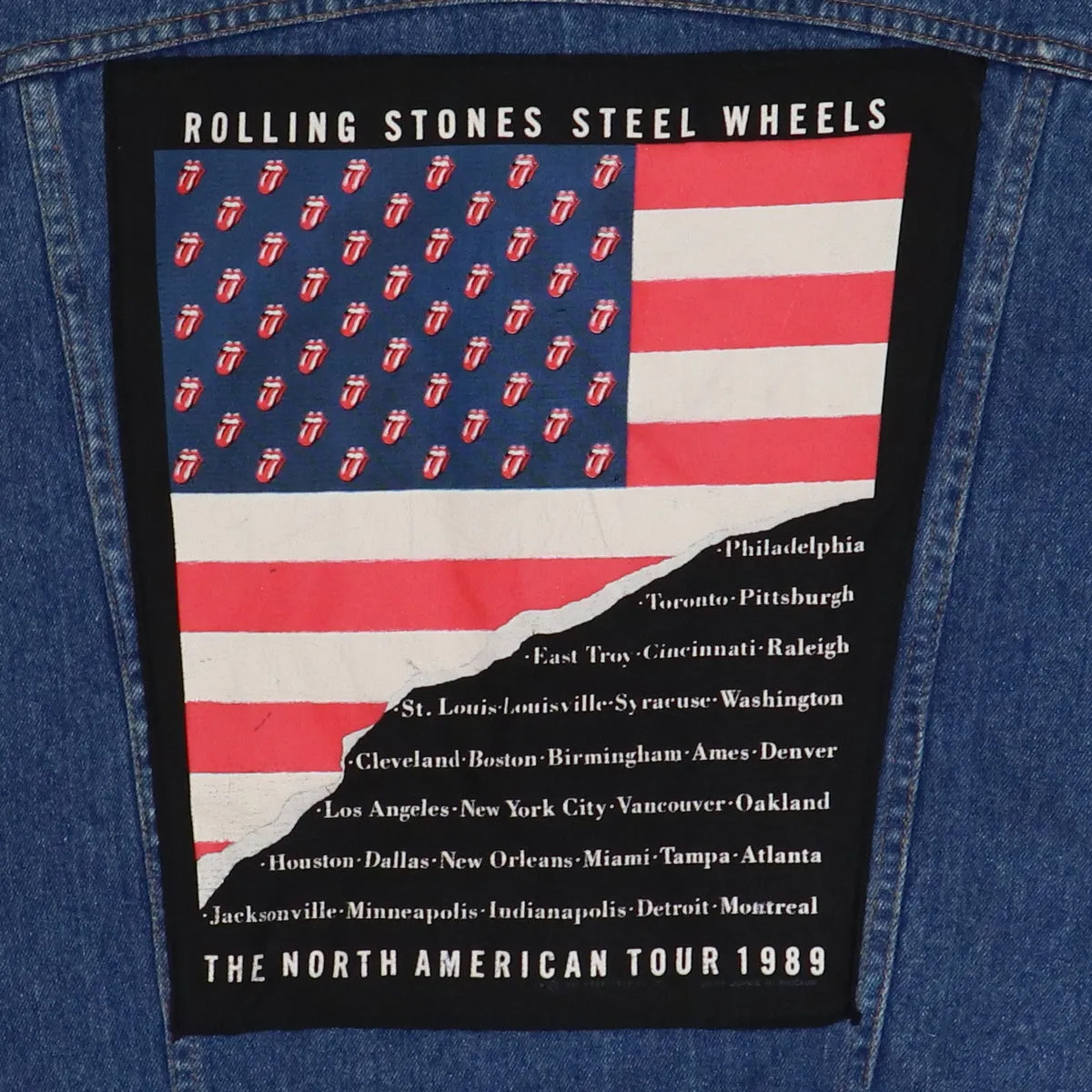 1989 Rolling Stones Steel Wheels Tour Denim Jacket