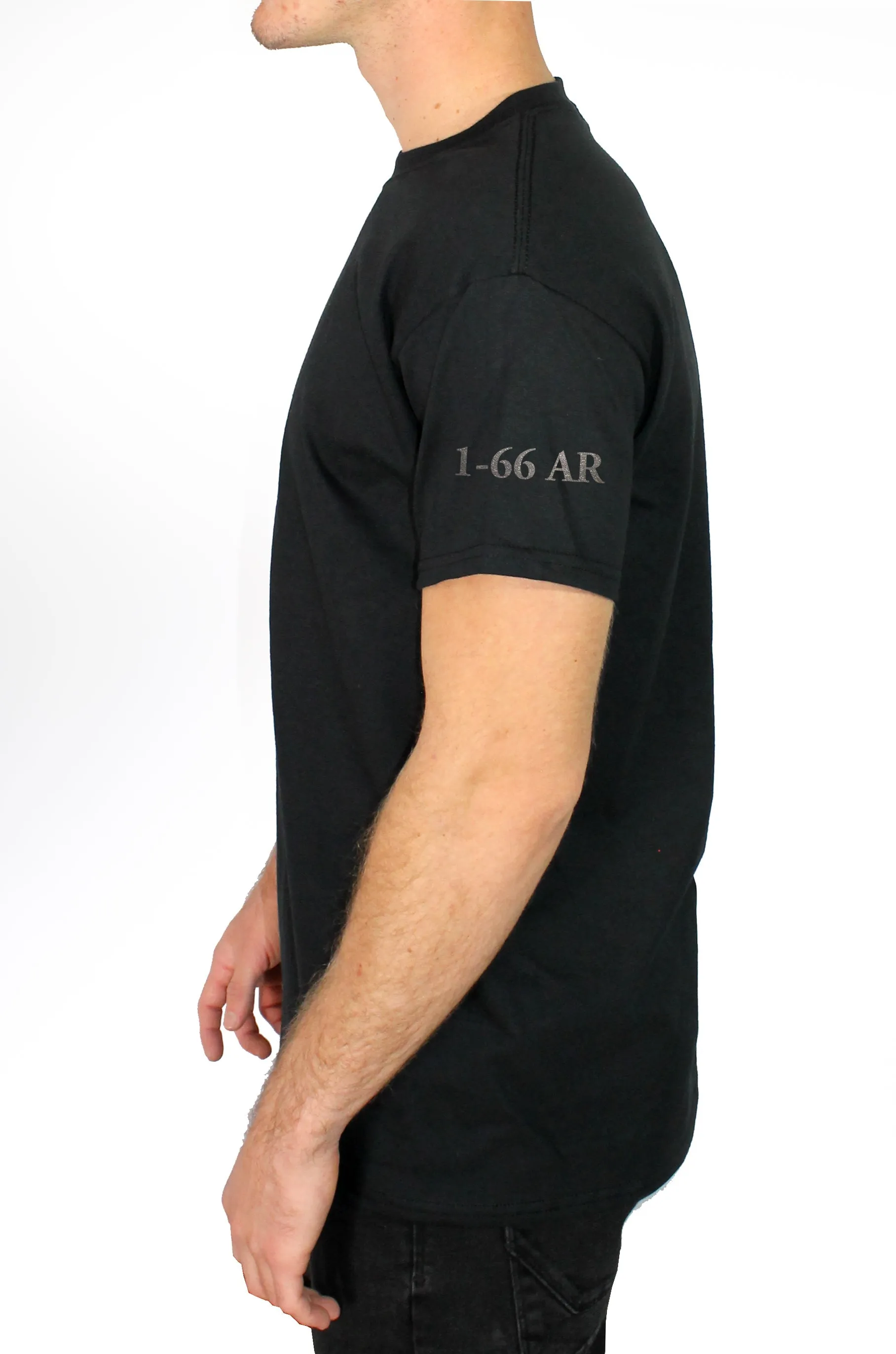 50-50 Blend Black Unisex PT Short Sleeve Shirt. Approved for PT