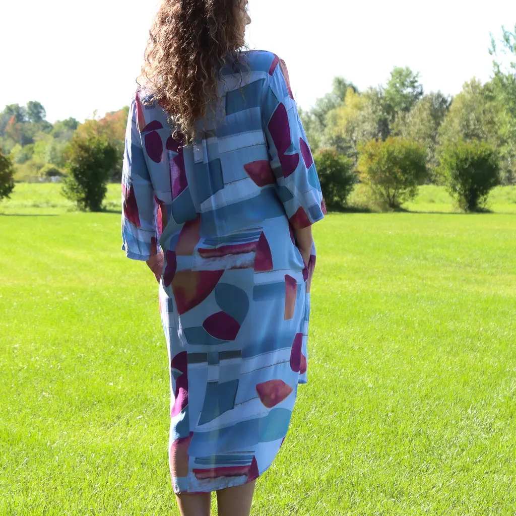 Abstract Print Dress