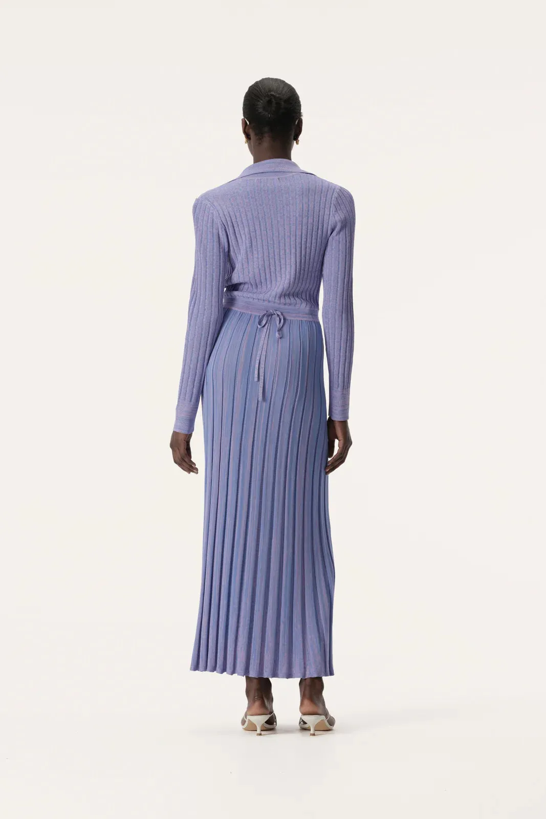 ALMO KNIT DRESS | Violet Mix