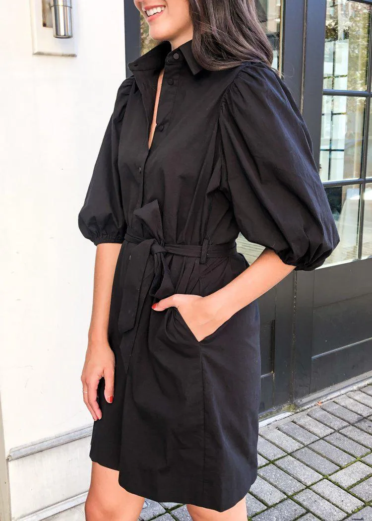 Bahia Puff Sleeve Shirtdress