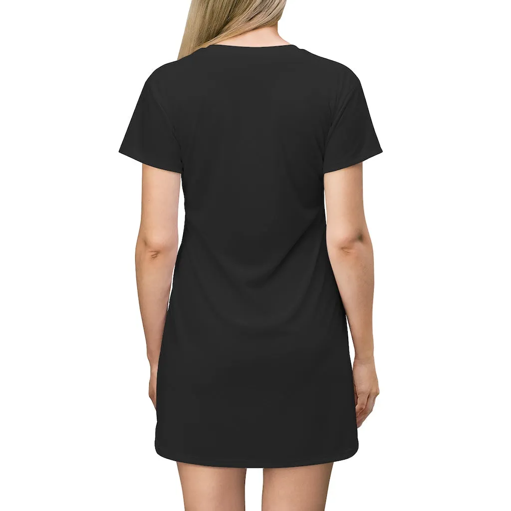 Bonegar All Over Print T-Shirt Dress