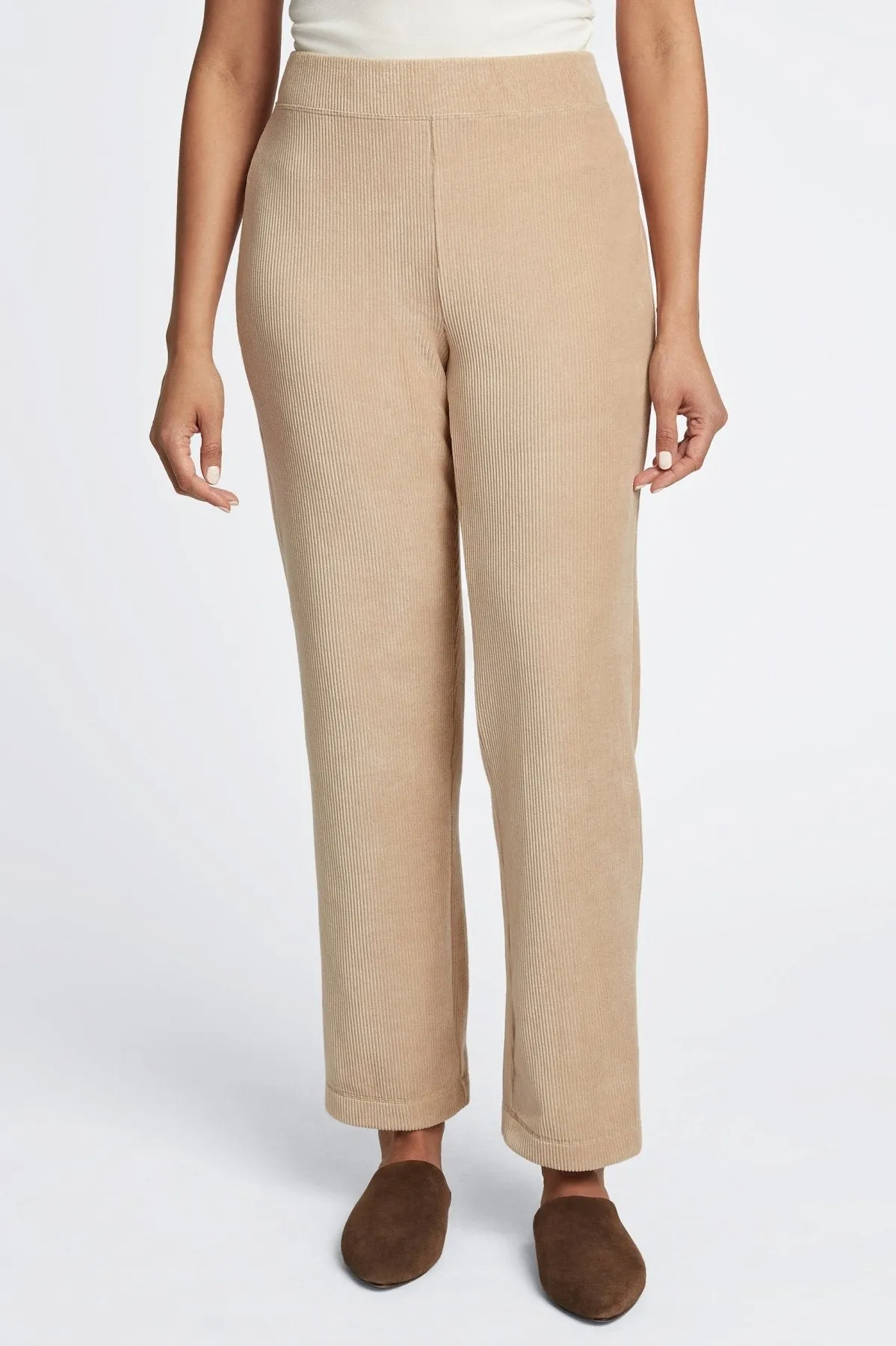 Caden Ankle Length Plush Cord Pant