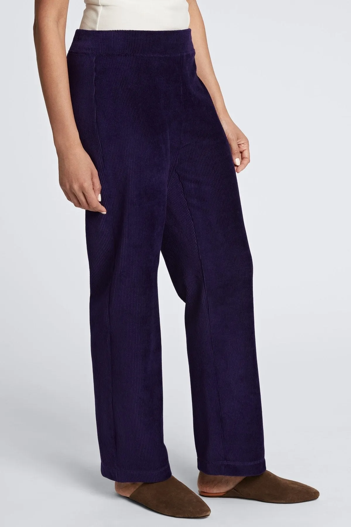 Caden Ankle Length Plush Cord Pant