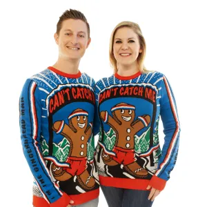 Can't Catch Me | Ugly Christmas Sweater For Men & Women | Unisex Sizing