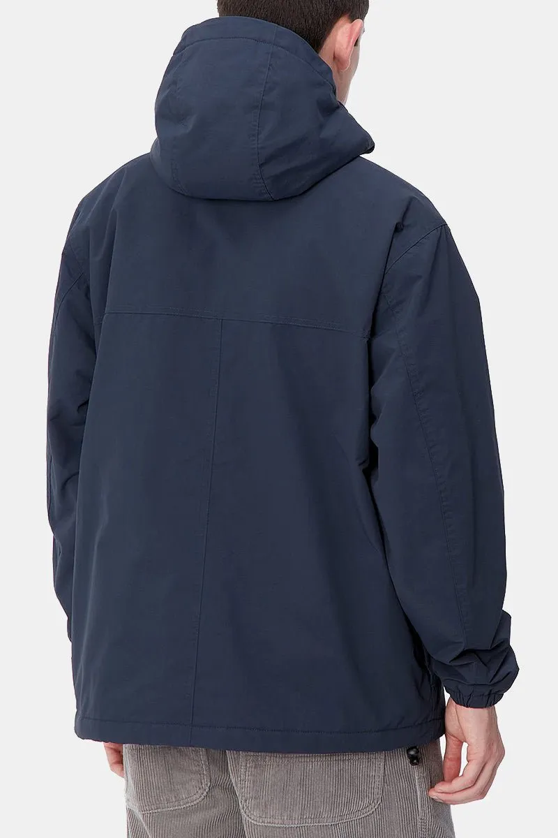 Carhartt WIP Windbreaker Pullover Jacket (Air Force Blue/White)