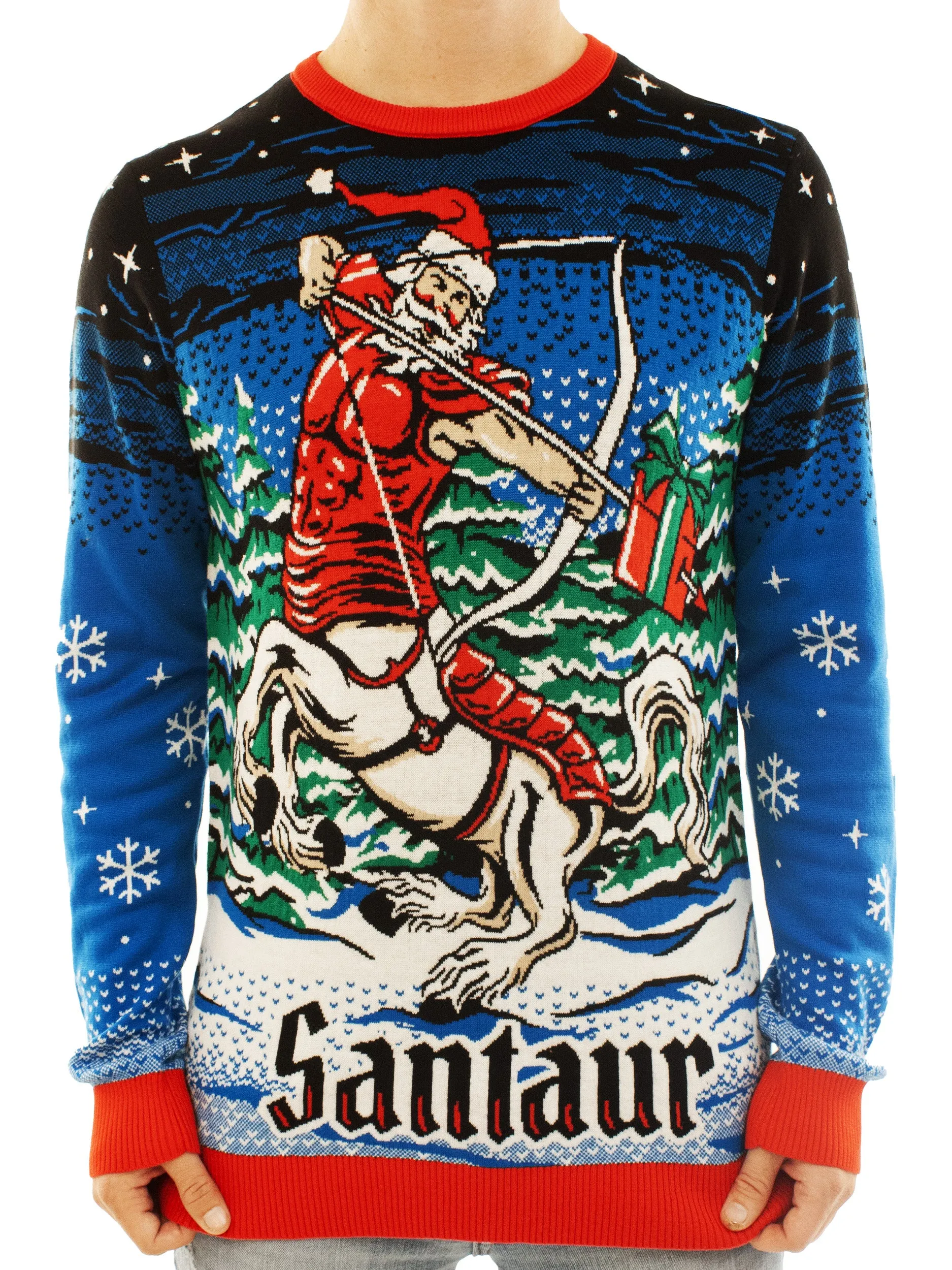 Centaur Santa - Santaur | Ugly Christmas Sweater For Men & Women | Unisex Sizing