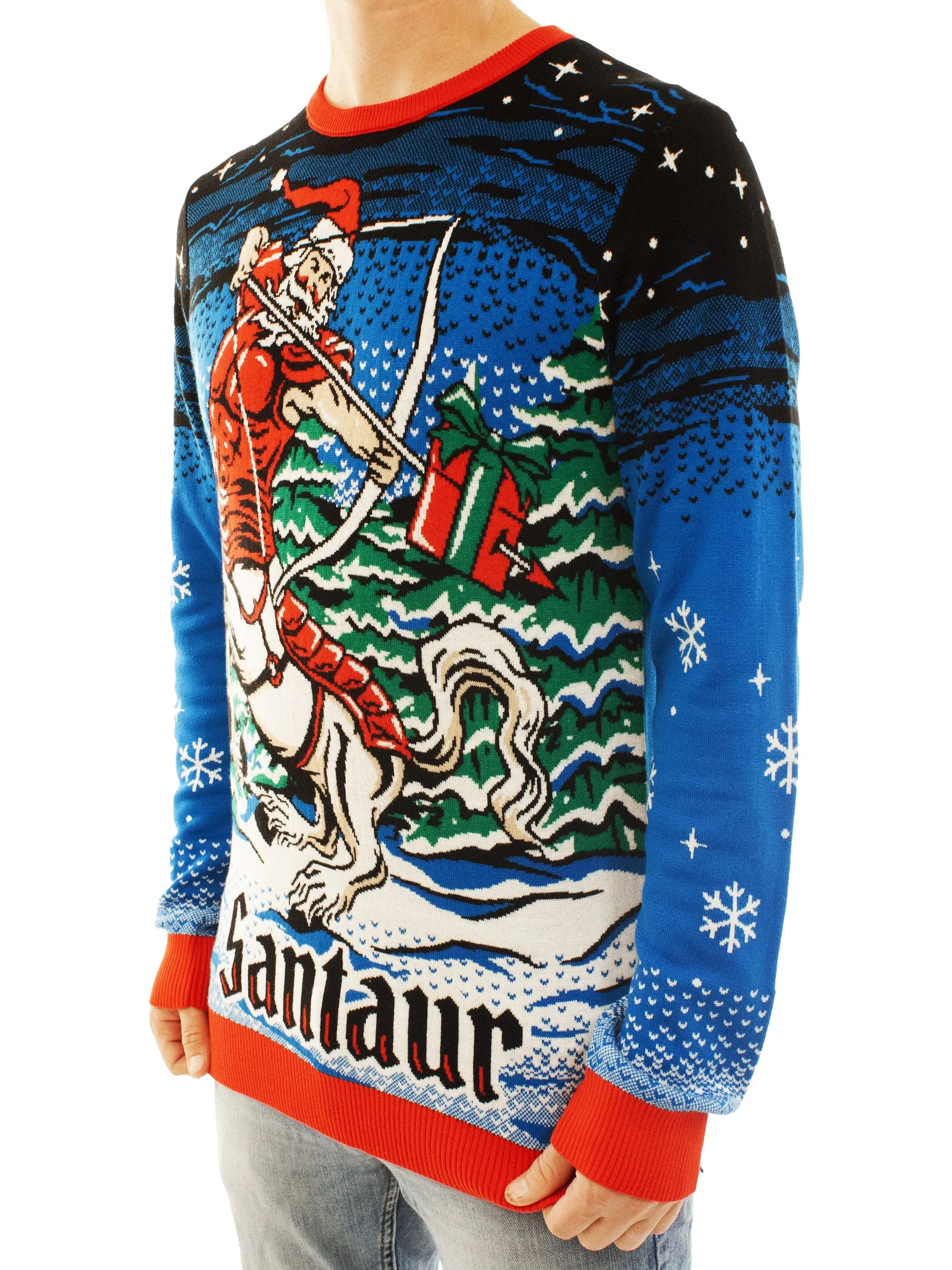 Centaur Santa - Santaur | Ugly Christmas Sweater For Men & Women | Unisex Sizing