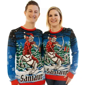 Centaur Santa - Santaur | Ugly Christmas Sweater For Men & Women | Unisex Sizing