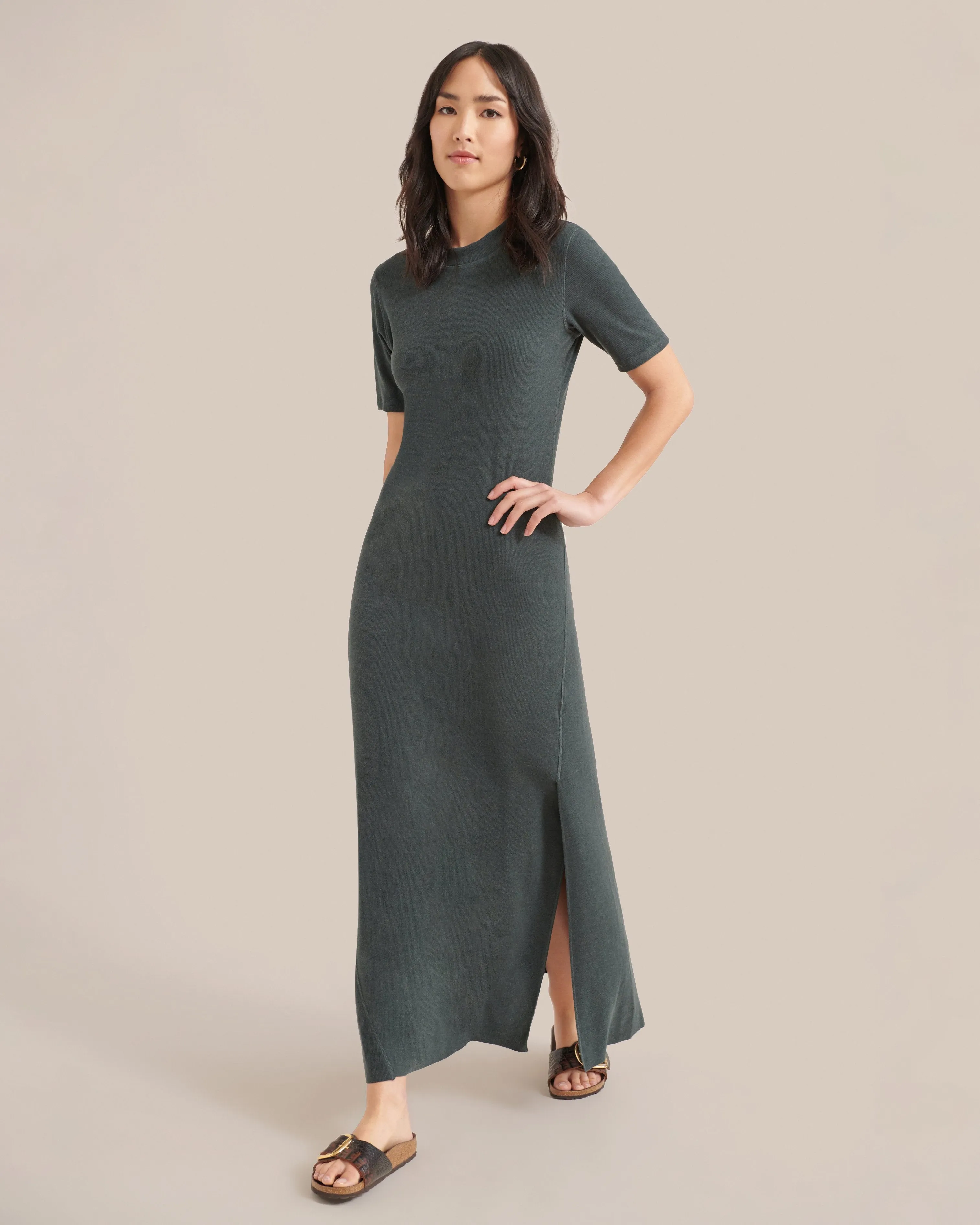 Cleo Short-Sleeve Maxi Dress