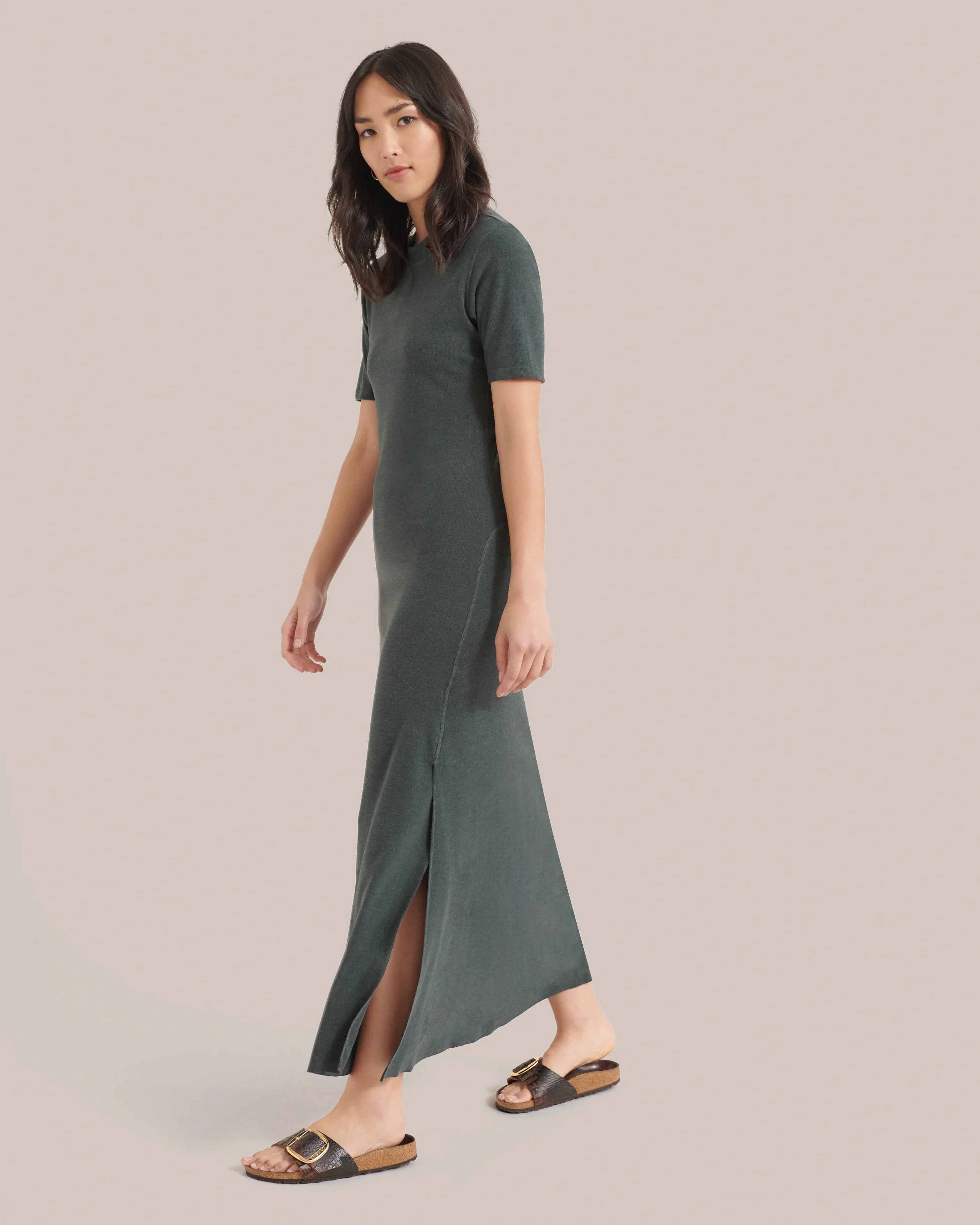 Cleo Short-Sleeve Maxi Dress