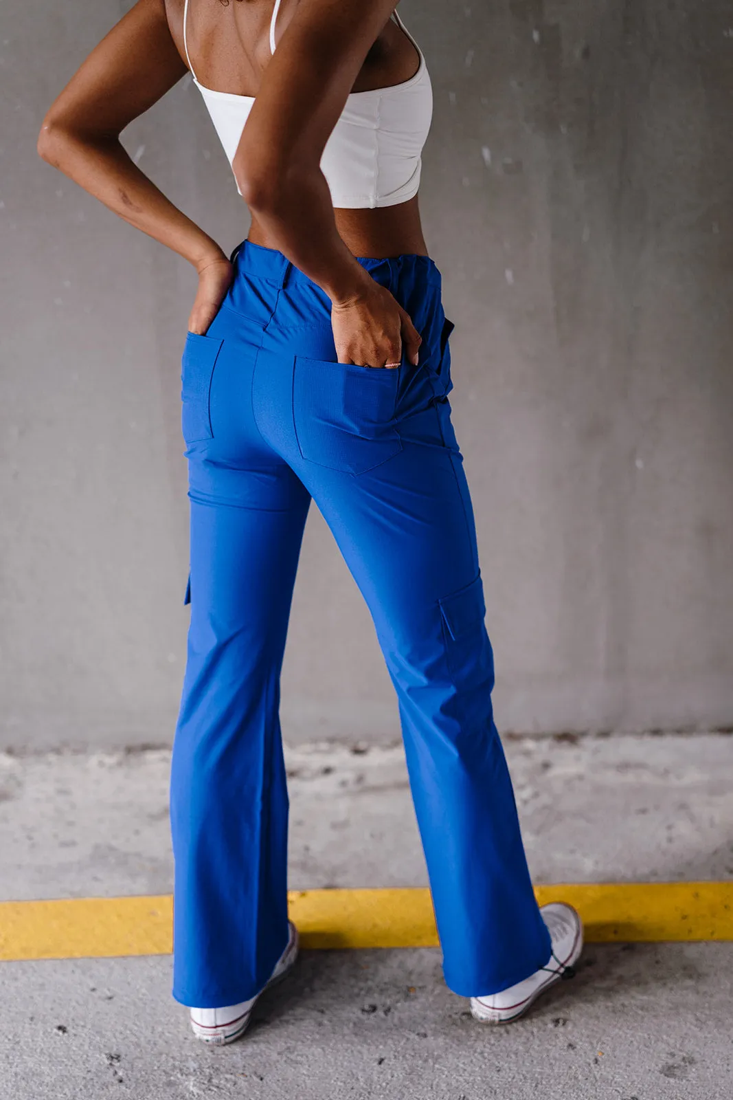 Cobalt Blue Cinch Cargo Pant