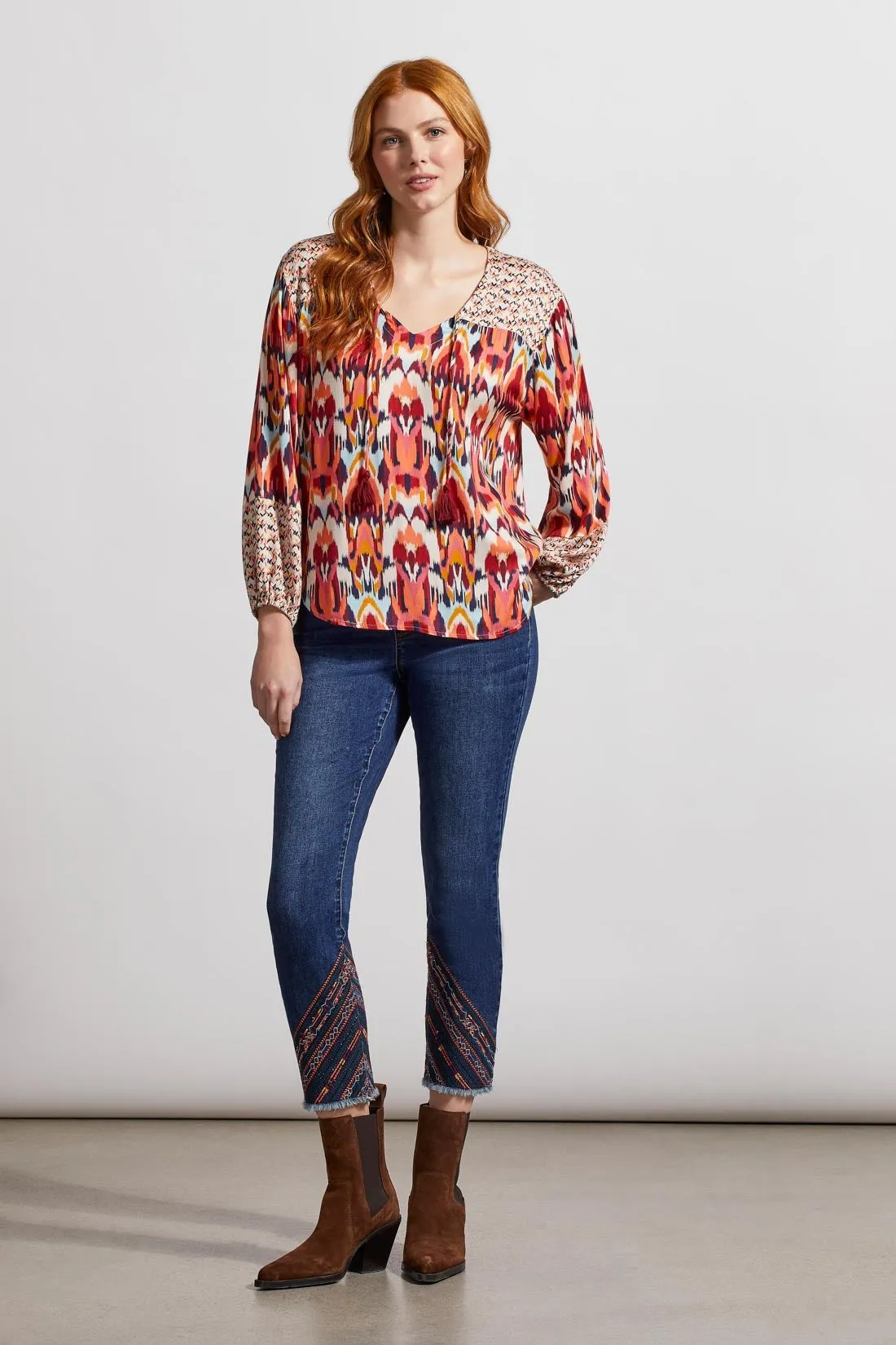 Combo Print Blouse