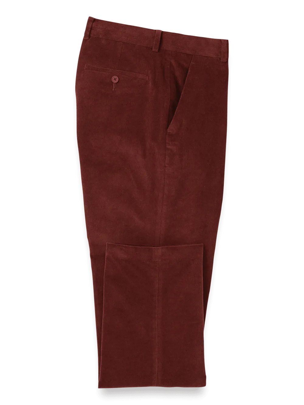 Cotton Stretch Corduroy Pants - Burgundy