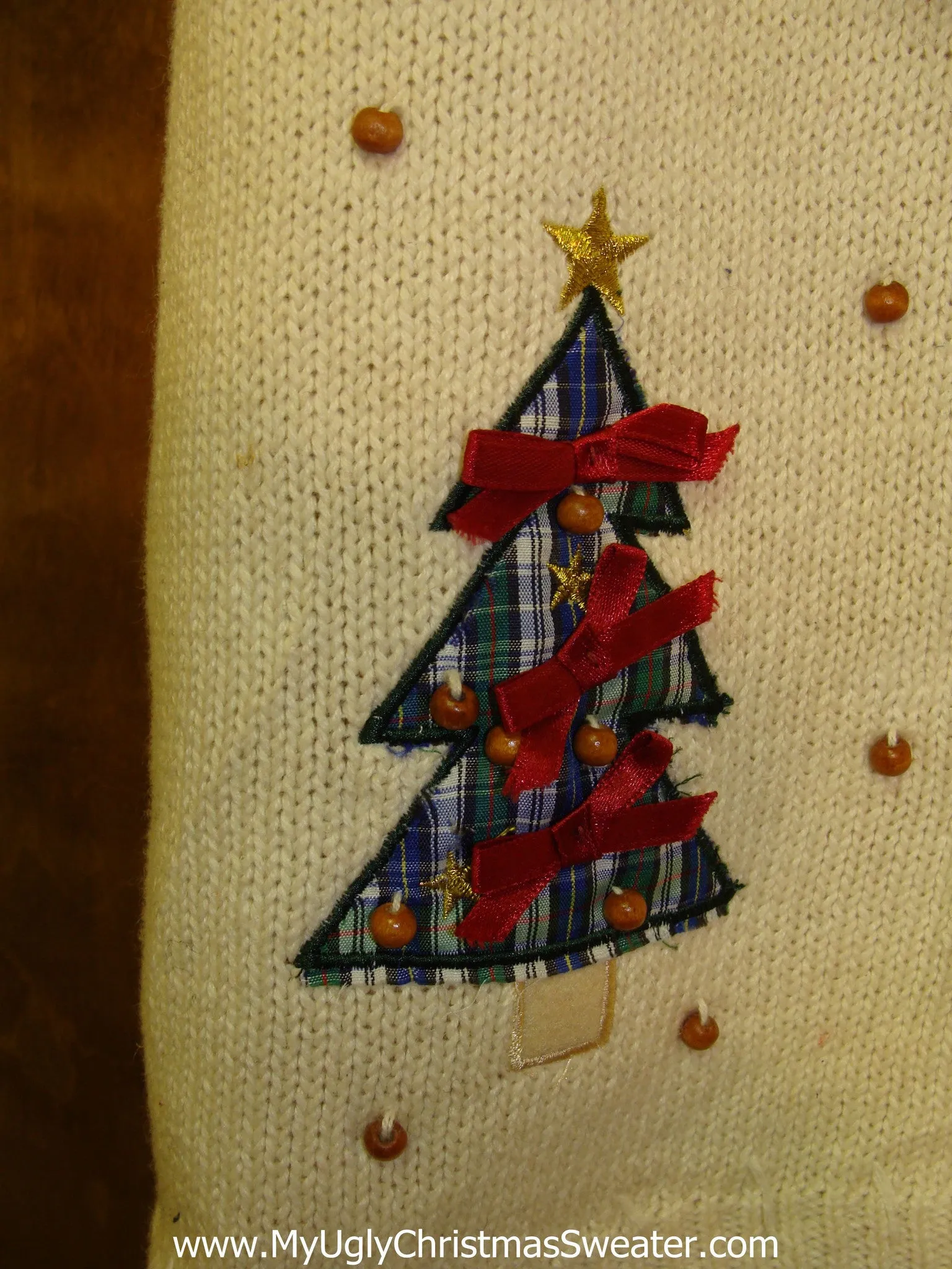 Crafty Plaid Themed Corny Christmas Sweater Vest