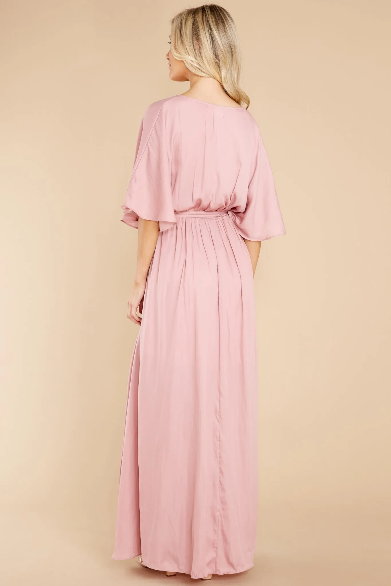 Cross My Heart Dusty Rose Maxi Dress