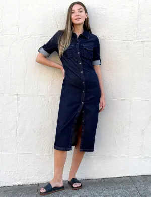 Denim Midi Shirtdress