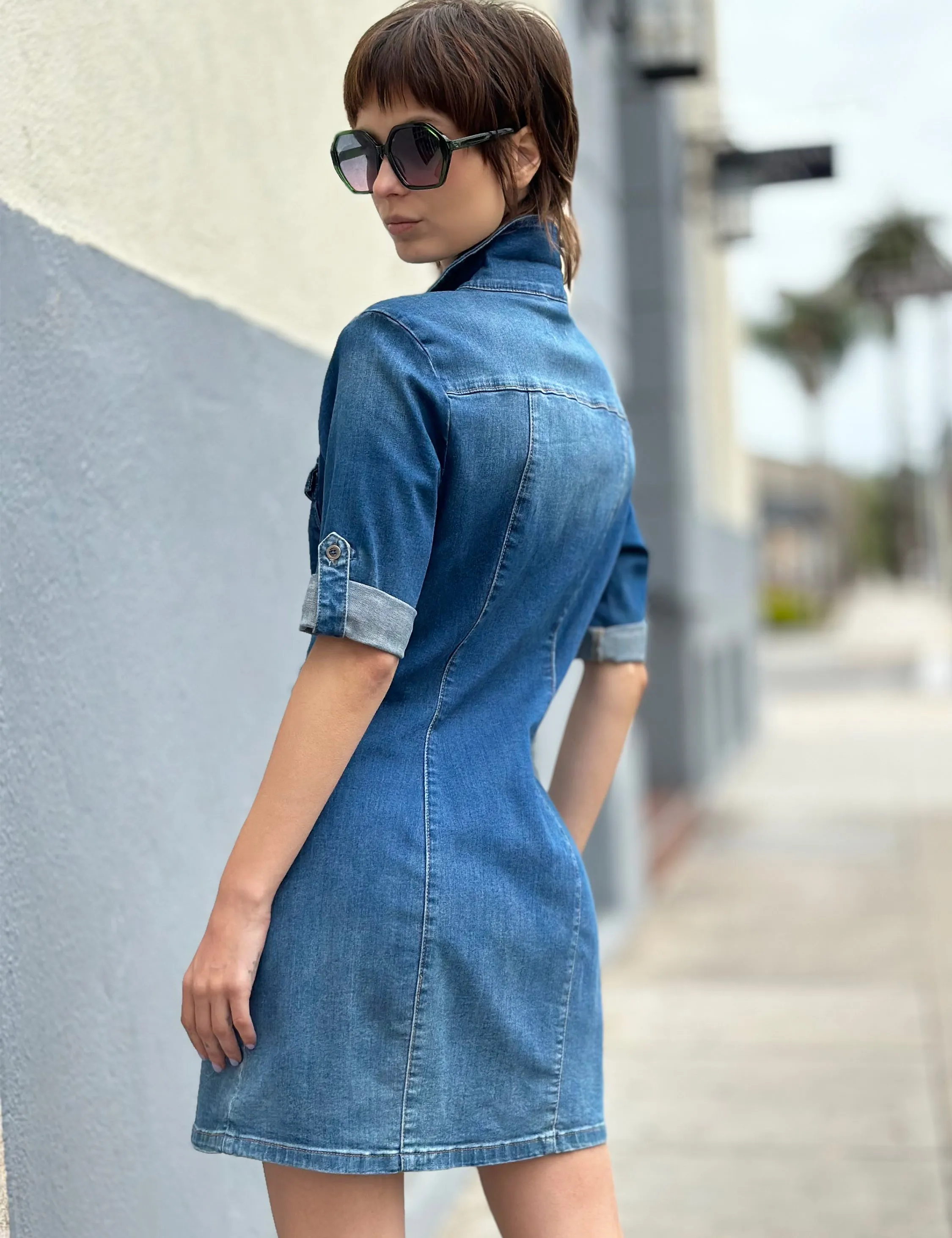 Denim Shirtdress