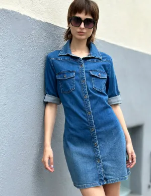 Denim Shirtdress