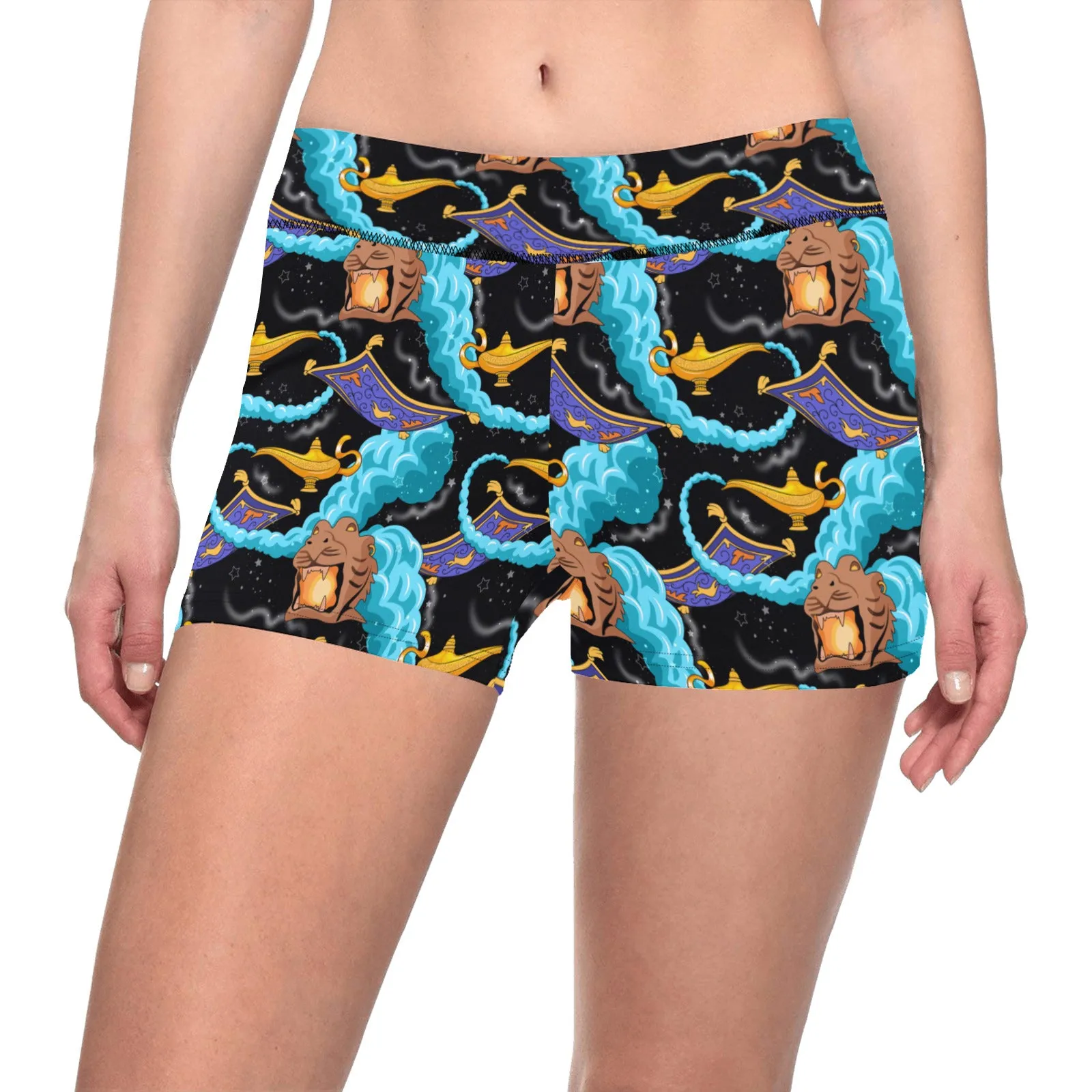 Disney Aladdin Cave Of Wonders Women's Short Leggings