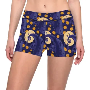 Disney Nightmare Before Christmas Jack's Hill Women's Short Leggings