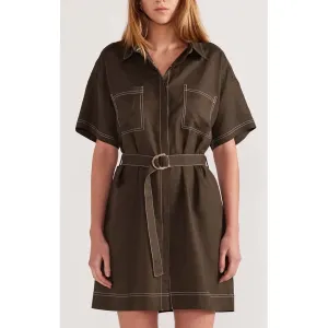 Dress Saskia Mini Shirtdress - Olive