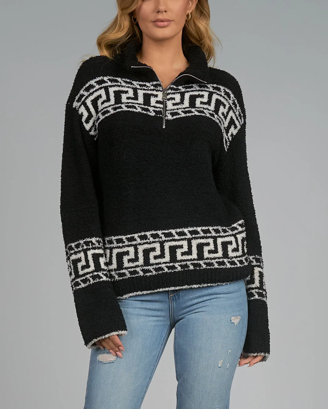 Elan Cozy Zip Sweater