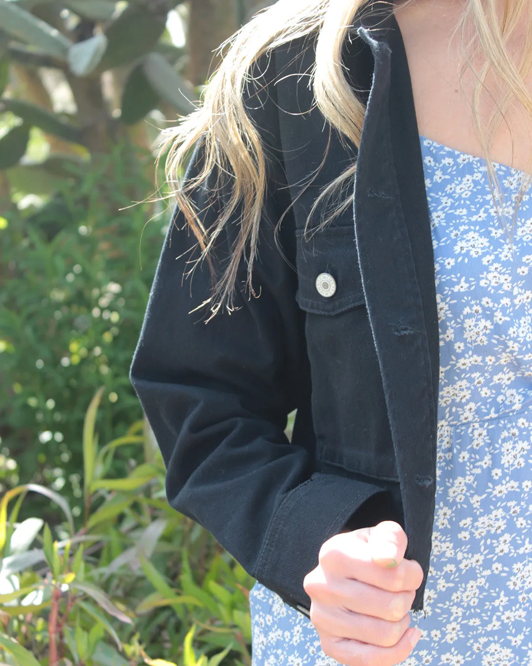 Everyday Black Denim Jacket