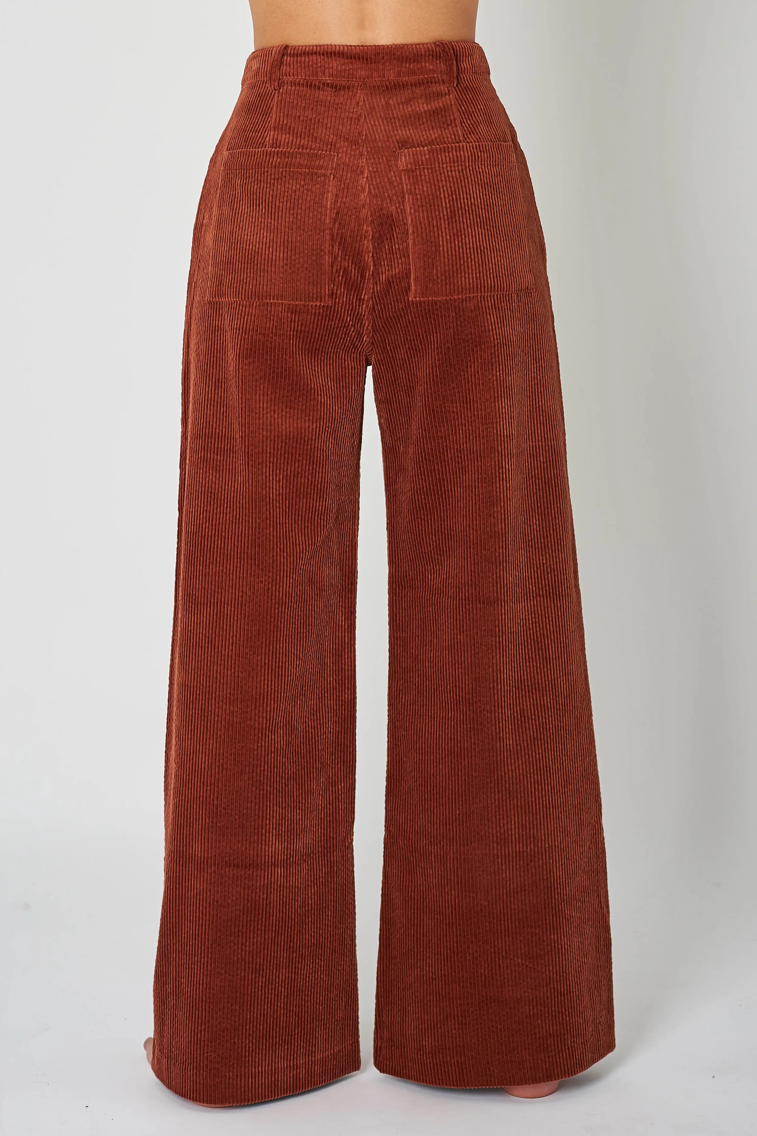 Francoise Cord Pant - Chestnut