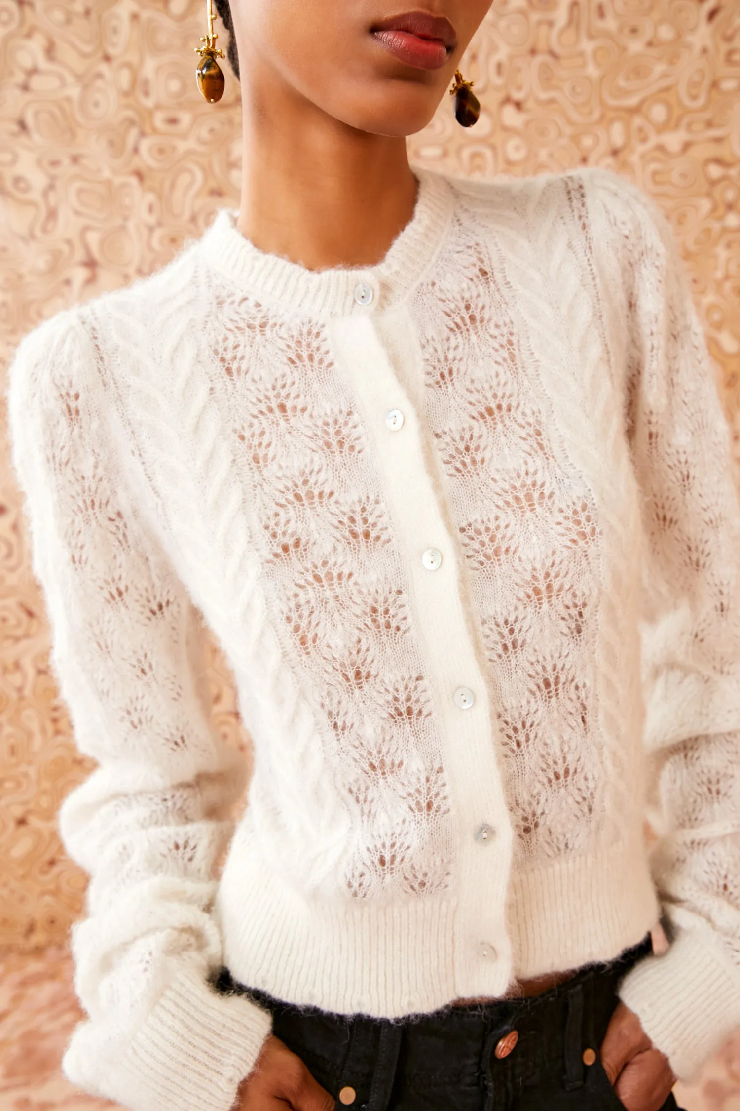 Haley Cardigan - Ivory