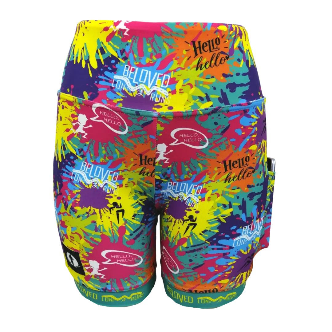 High Waist Funky Pants - BELOVED LONG RUNS SPLASH OF COLOUR