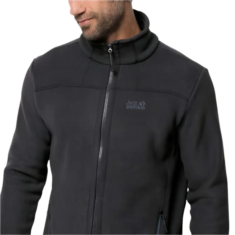 Jack Wolfskin Thunder Bay Men's Recycled Fleece - Black