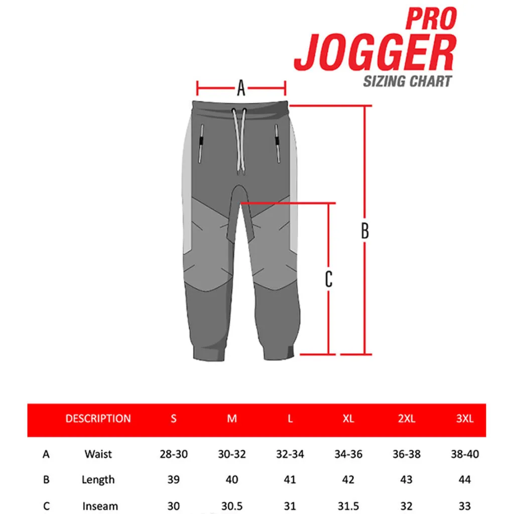 JT Pro Jogger Pants - Black / Grunge Red