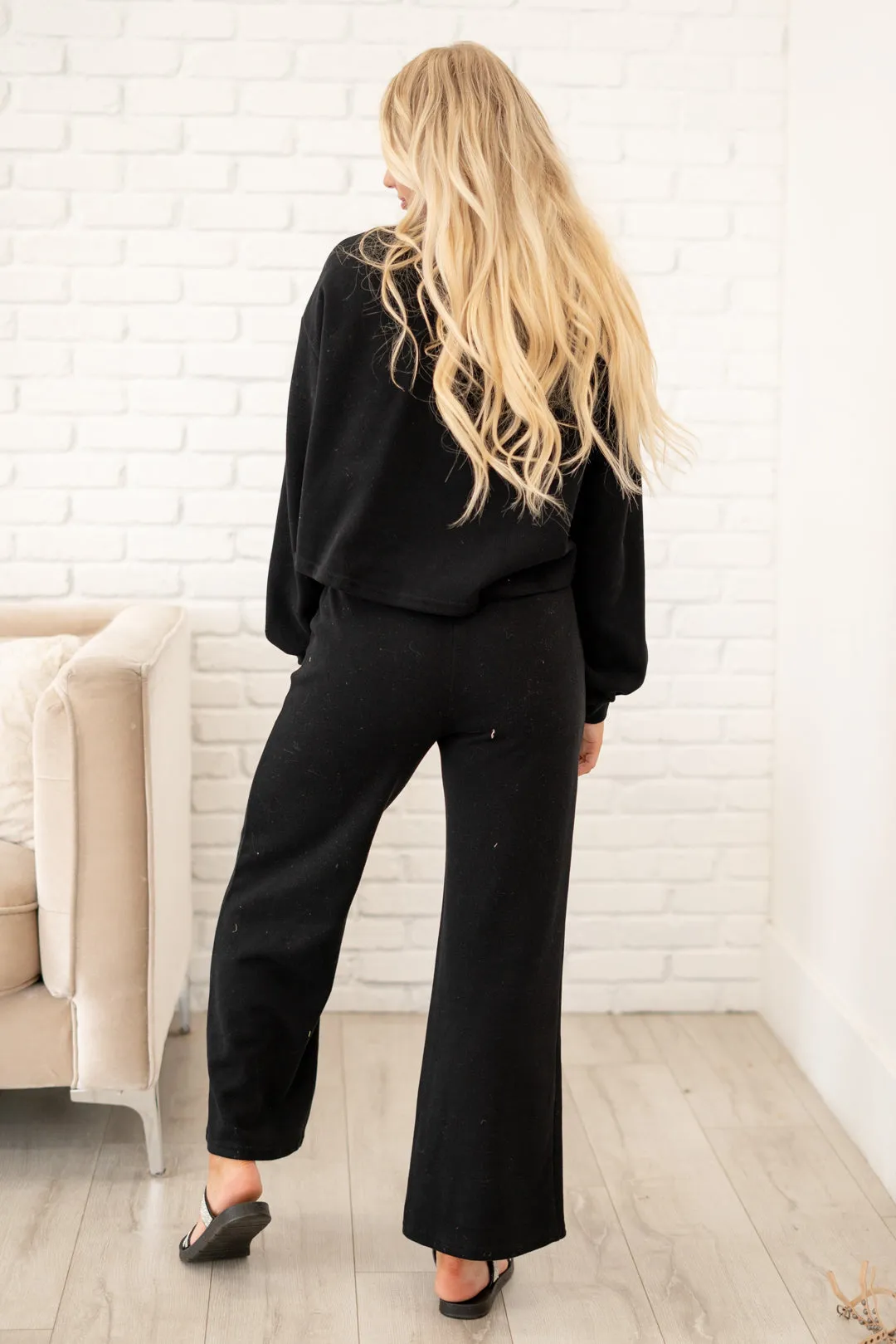 Knit Sweat Top and Pants Athleisure Lounge Sets