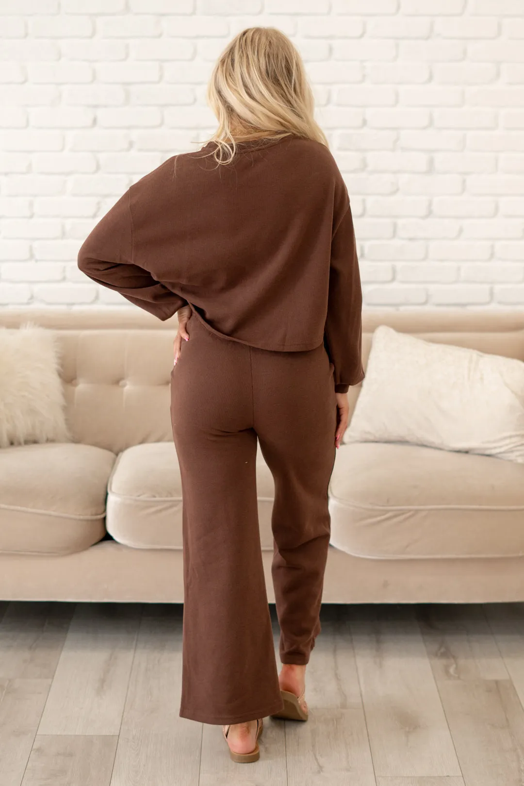 Knit Sweat Top and Pants Athleisure Lounge Sets