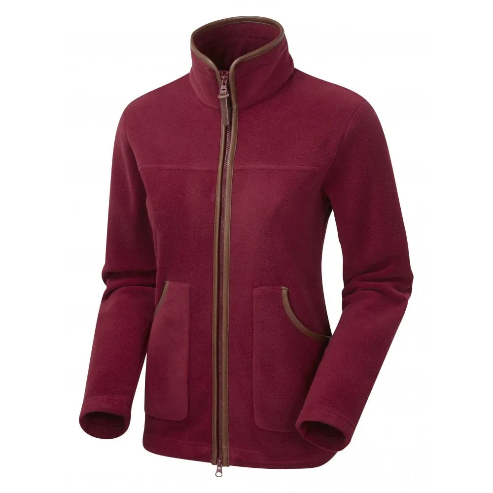 Ladies Performance Fleece Jacket Bordeaux by Shooterking