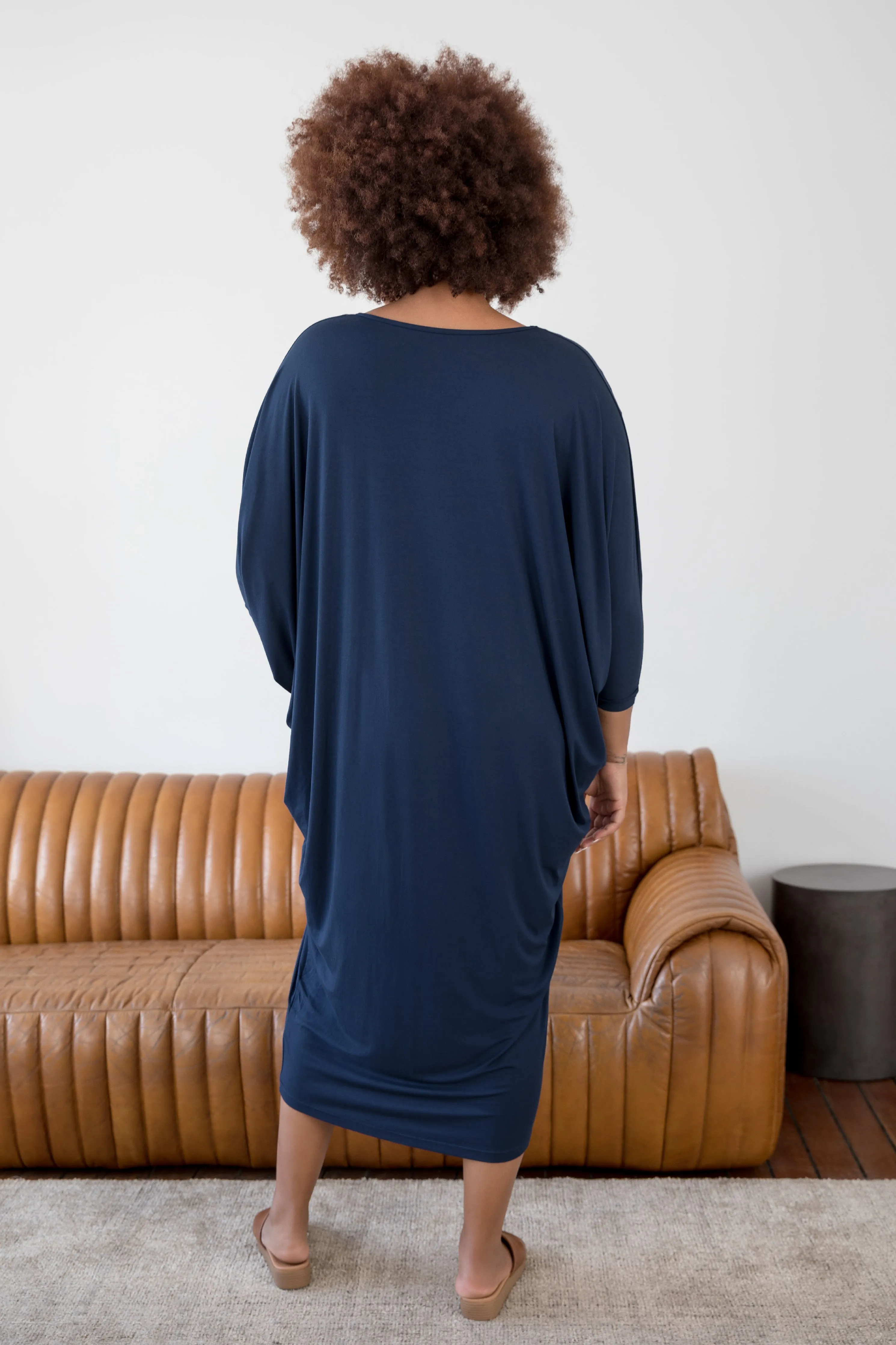 Long Sleeve Maxi Miracle Dress | Navy