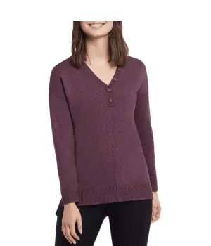 Long Sleeve V Neck Henley