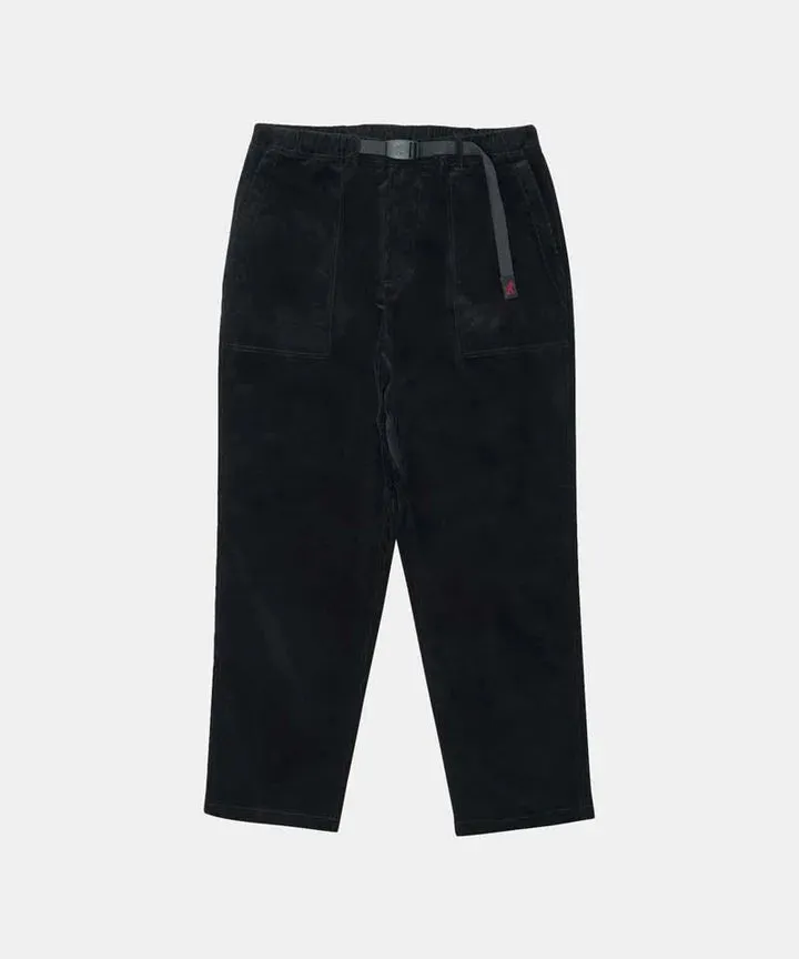 Loose Tapered Corduroy Ridge Pant | Black