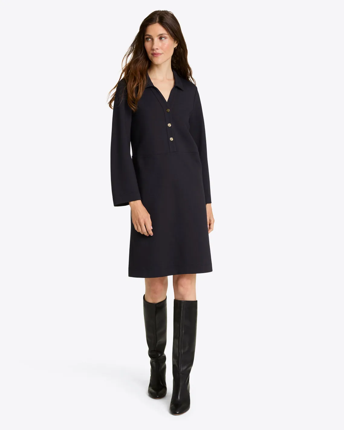 Lyla Shirtdress in Ponte