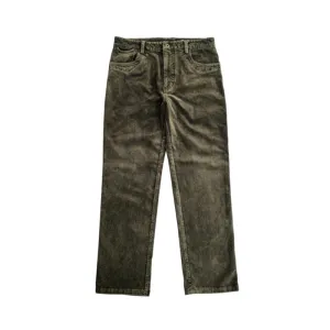 Men's Brown Corduroy Straight Pants