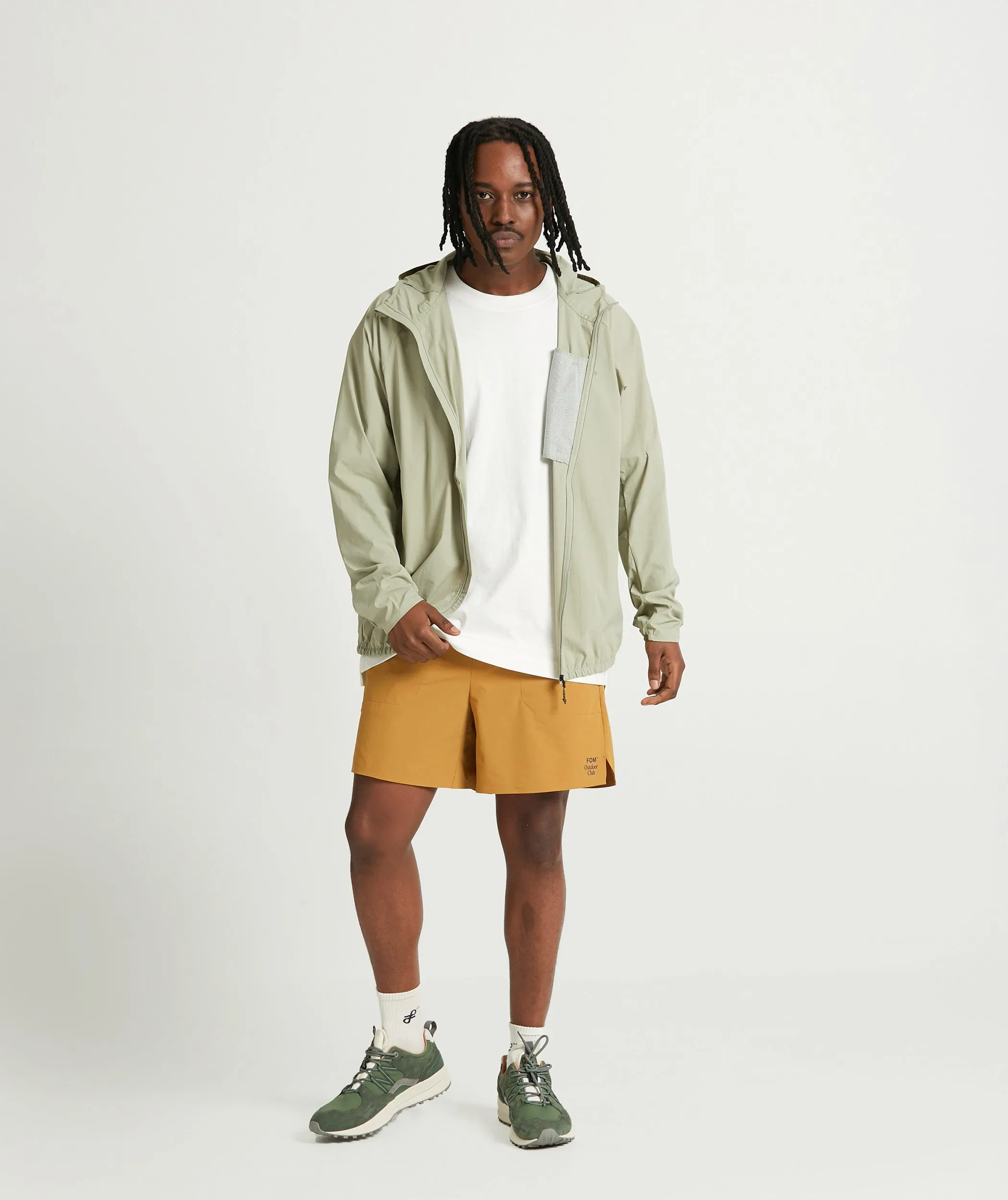 Mens Outdoor Windbreaker - Matcha Green