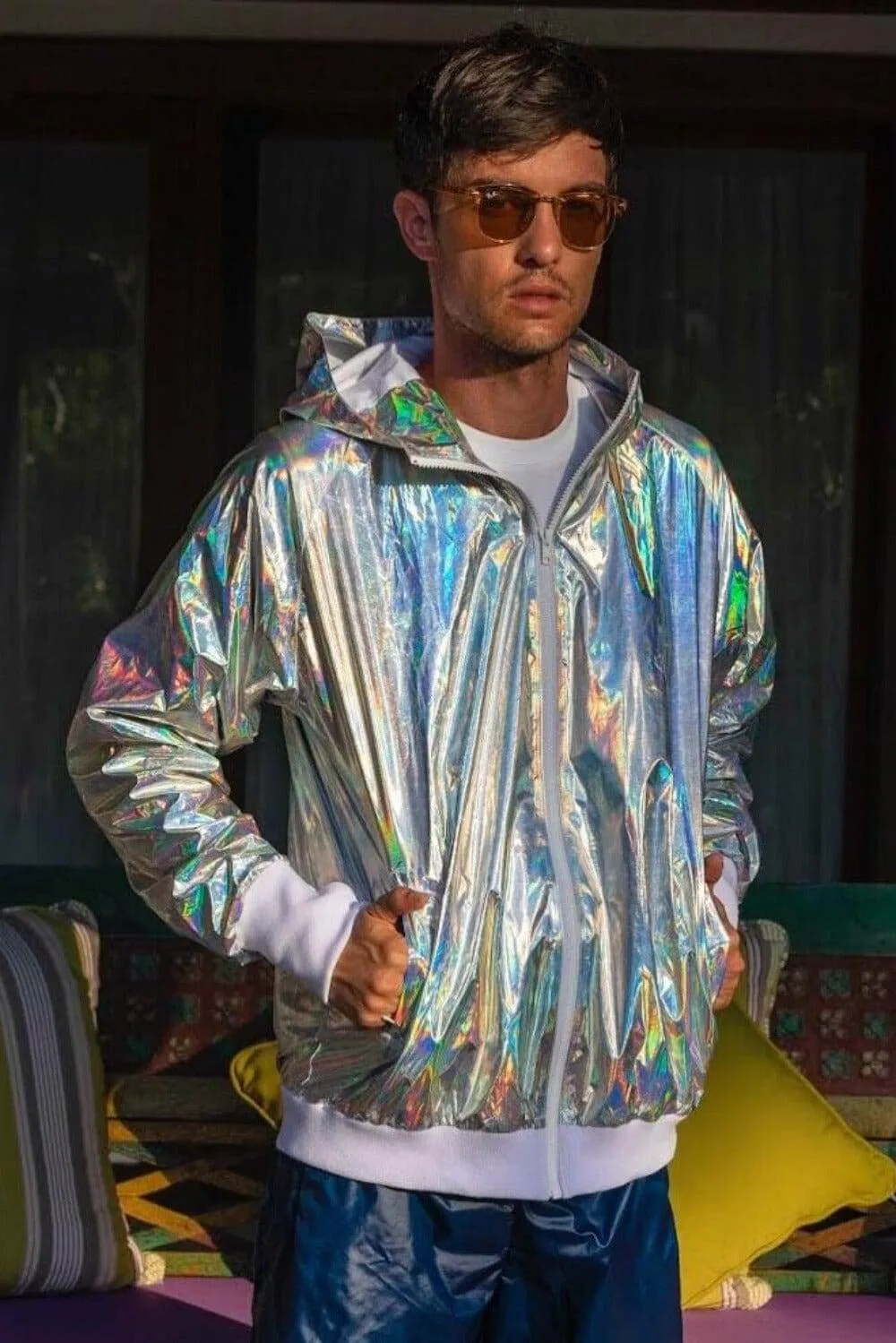 Mens Throwback Windbreaker