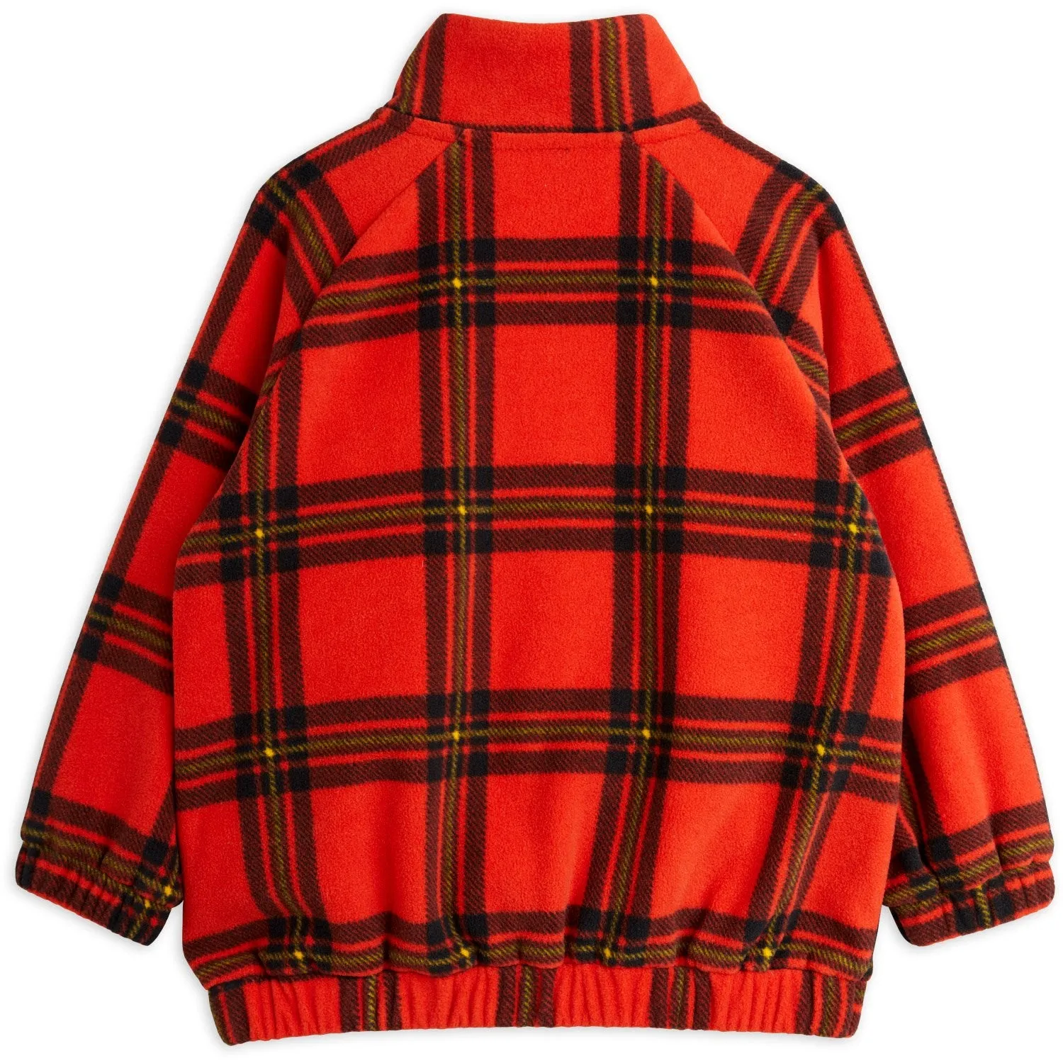 Mini Rodini Red Check Aop Fleece Jacket