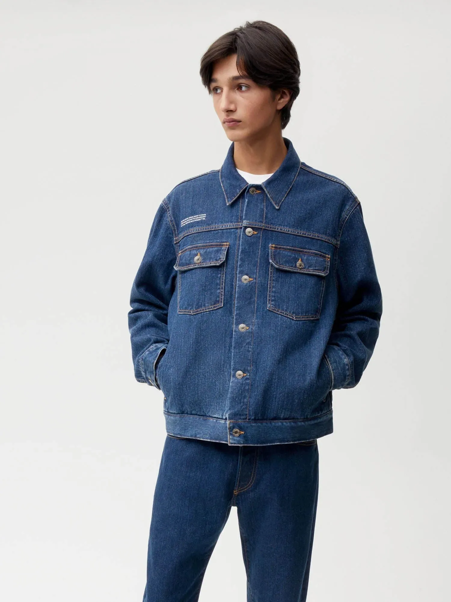 Nettle Denim Jacket—mid wash