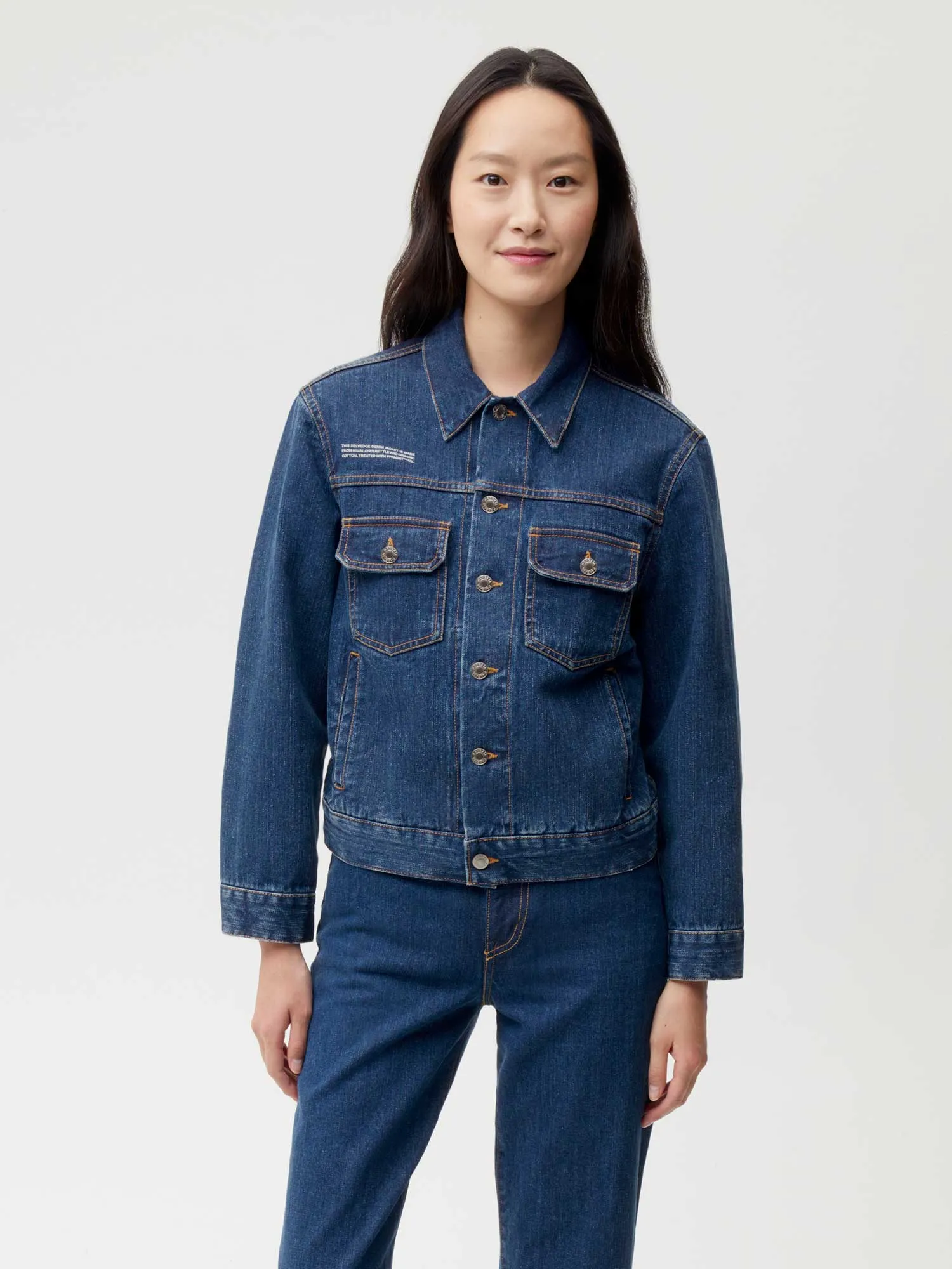 Nettle Denim Jacket—mid wash