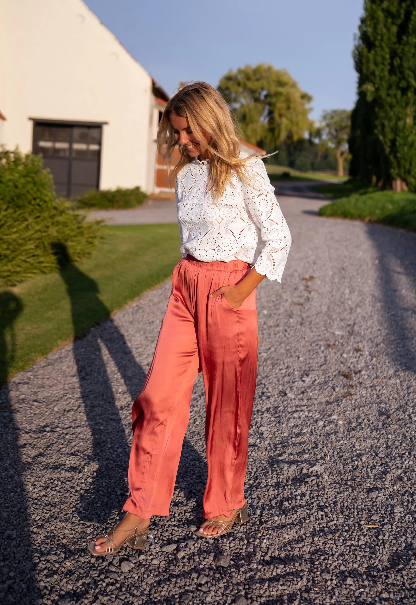 Old Pink Tristan Pants