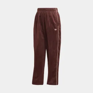 Open Hem Corduroy Womens Pants (Brown)