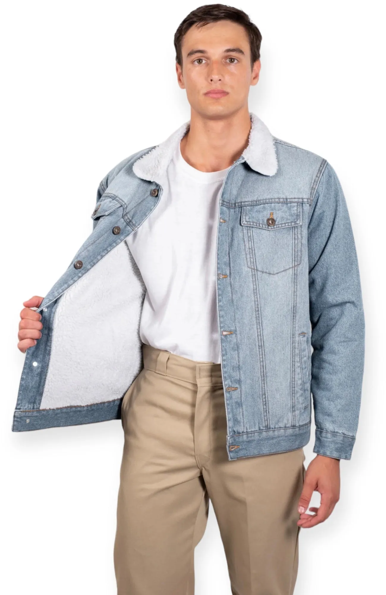 Original Sherpa Denim Trucker Jacket