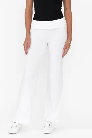 Pamela White Bamboo Pants